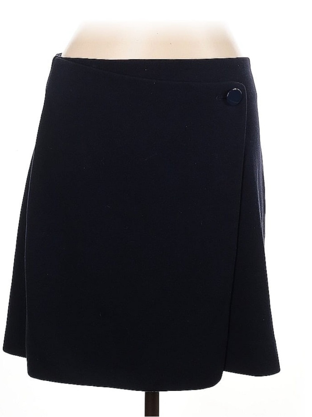 Ann Taylor LOFT Black A-Line Wrap Skirt - Picture 1 of 5